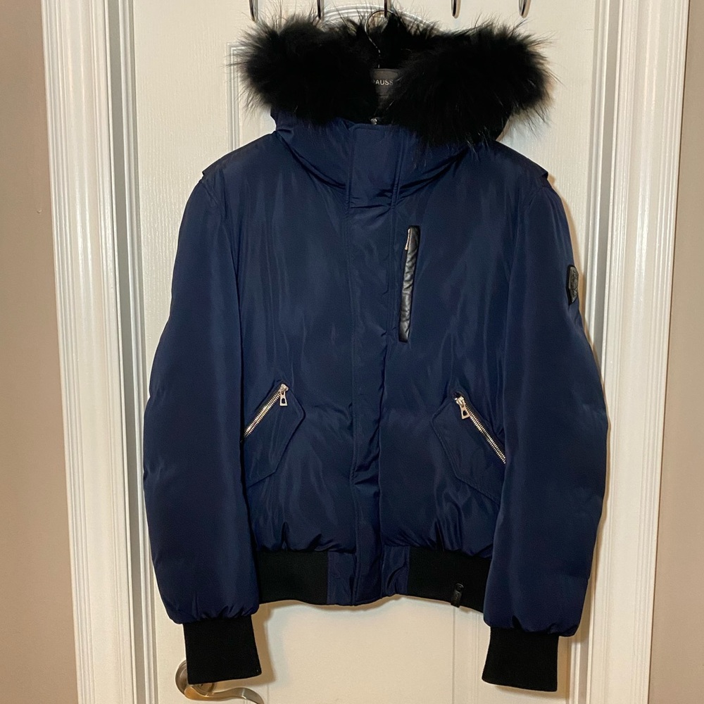 RUDSAK - STEPHAN MEN'S DOWN BOMBER | Navy Blue SIZE MEN S/P WINTER PARKA BOMBER
